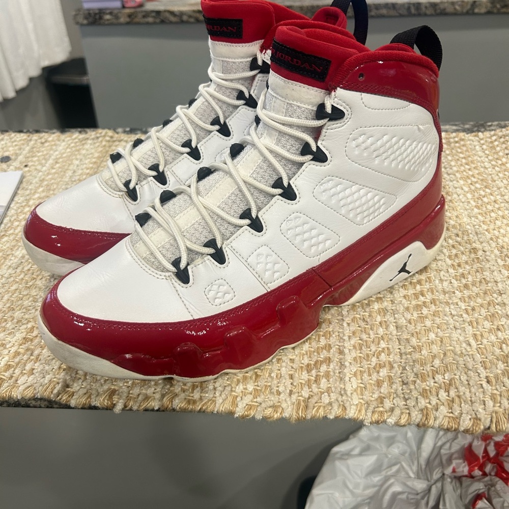 Jordan 9 white gym red